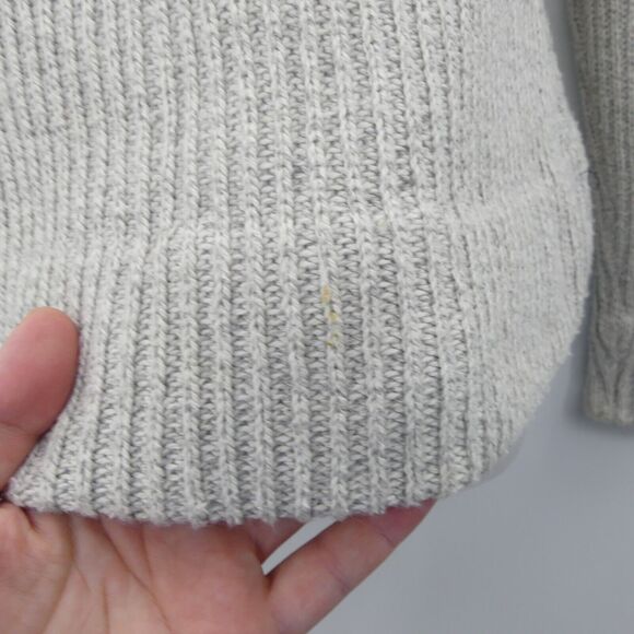 Guideboat Co. Fisherman Ribbed Sweater Size S Beige Turtleneck Old Money Preppy - Picture 9 of 9